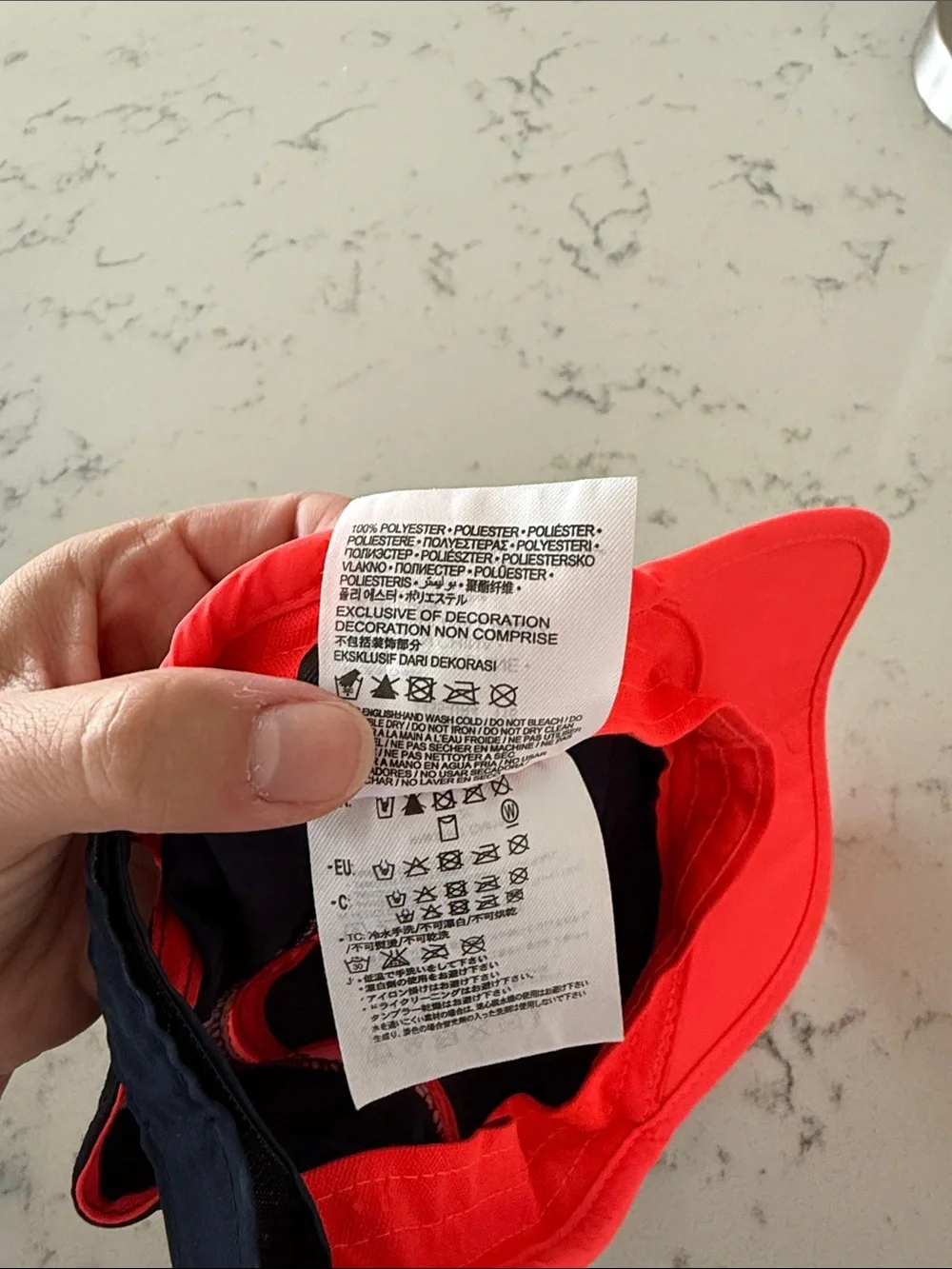 Nike Toddler Hat Dri-Fit Navy and pink Swoosh toddler size adjustable Velcro